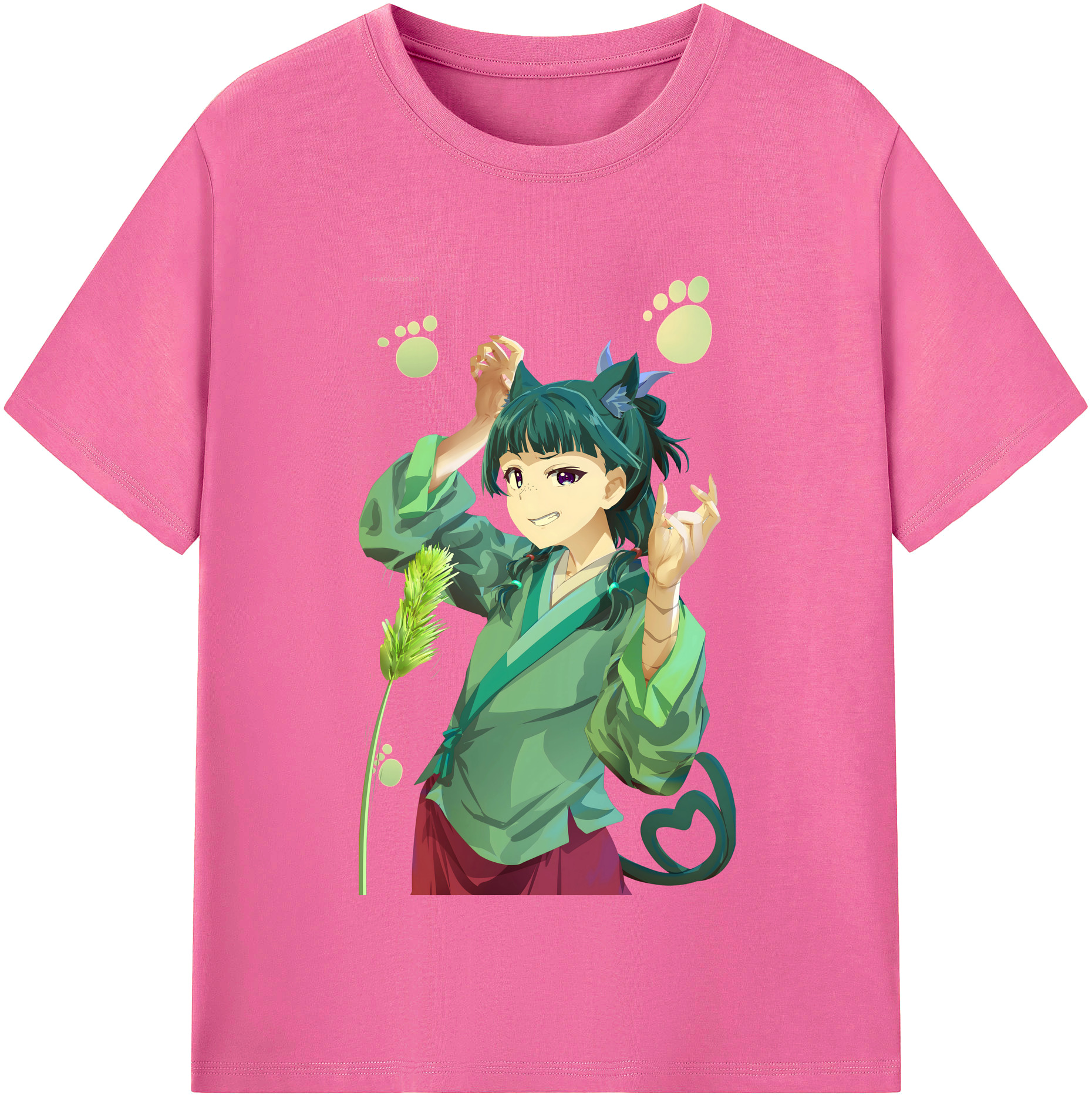 （画像用） 薬屋のひとりごと The Apothecary Diaries レディースカジュアルプリントTシャツ（綿100％）